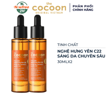 Combo 2 Tinh Chất Cocoon Nghệ Hưng Yên x2.2 Sáng Da Chuyên Sâu 30ml