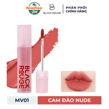 Son Kem Black Rouge MV01 Peach Pudding - Cam Đào Nude 4g