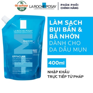 Túi Refill Gel Rửa Mặt La Roche-Posay Cho Da Dầu, Nhạy Cảm 400ml