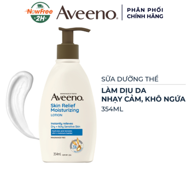 Sữa Dưỡng Thể Aveeno Làm Dịu Da Nhạy Cảm, Khô Ngứa 354ml