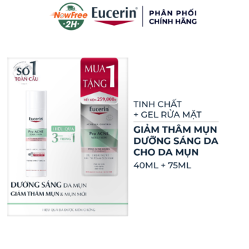 [Mua 1 Tặng 1] Eucerin Serum Giảm Thâm Mụn 40ml + Gel Rửa Mặt Cho Da Mụn 75ml