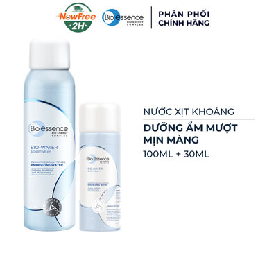 Combo Nước Xịt Khoáng Bio-essence Dưỡng Da Ẩm Mượt Mịn Màng 100ml+30ml