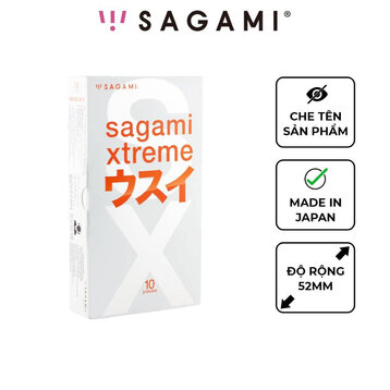 Bao Cao Su Sagami Superthin Mỏng Kiểu Truyền Thống (Hộp 10)