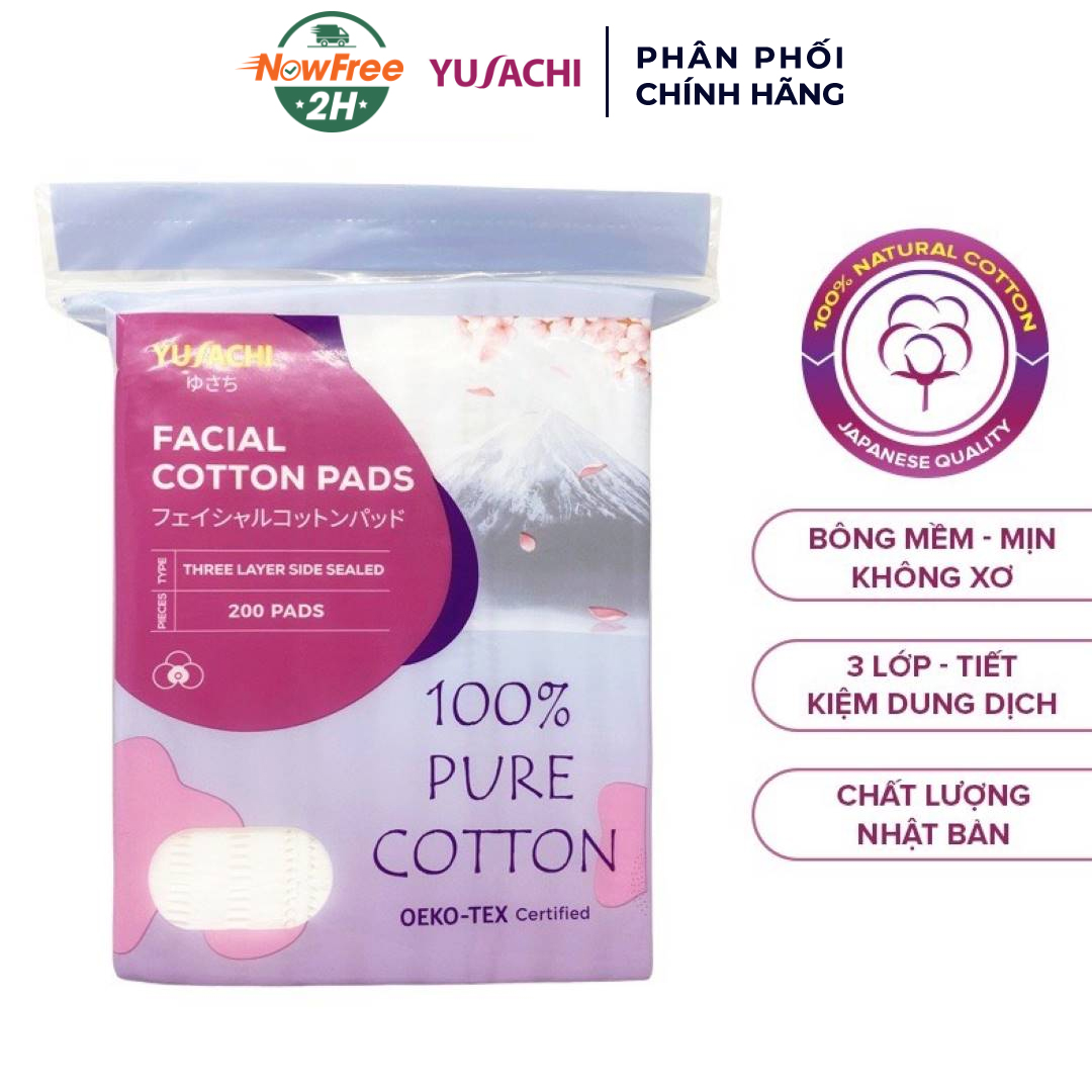 TẶNG: Bông Tẩy Trang Yusachi Suzuran 100% Cotton 200 Miếng (SL có hạn)