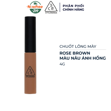 Chuốt Lông Mày 3CE Rose Brown - Nâu Ánh Hồng 4g (HSD: 31/03/2025)