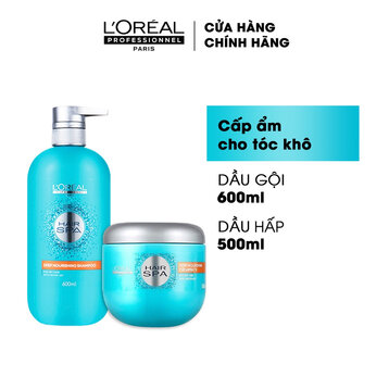 Combo L’Oréal Professionnel Dầu Gội & Dầu Hấp Cấp Ẩm Cho Tóc Khô