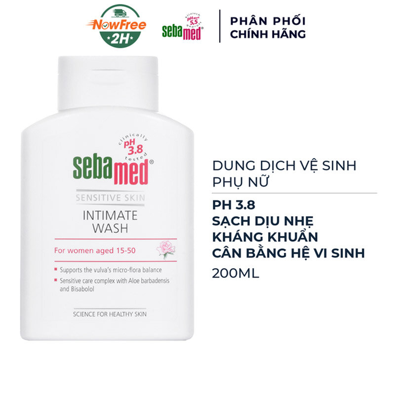 Dung Dịch Vệ Sinh Phụ Nữ Sebamed PH 3.8 200ml