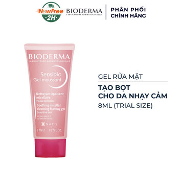 [Mini] Gel Rửa Mặt Bioderma Tạo Bọt Cho Da Nhạy Cảm 8ml