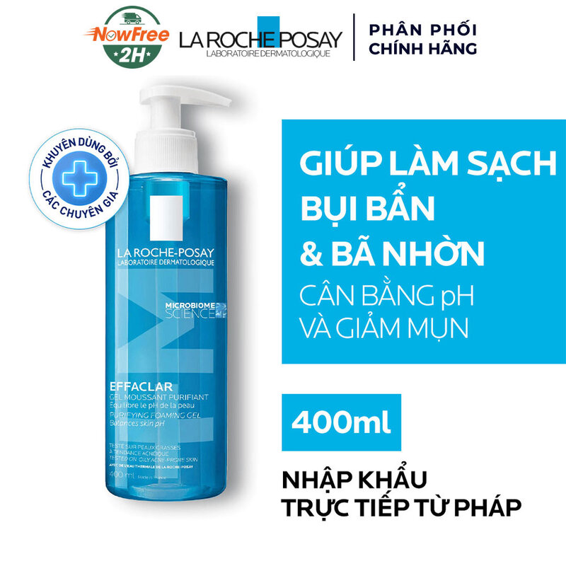 Gel Rửa Mặt La Roche-Posay Dành Cho Da Dầu, Nhạy Cảm 400ml