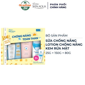 Hộp Quà Sunplay Chống Nắng Toàn Thân 3 Món