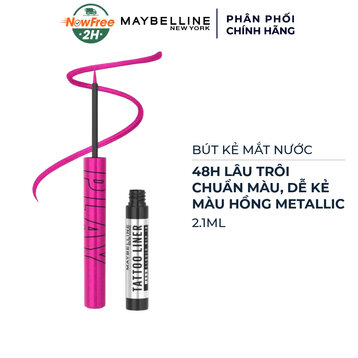 Kẻ Mắt Nước Maybelline 48H Lâu Trôi - Hồng Metallic 2.1ml