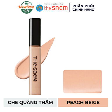 Kem Che Khuyết Điểm The Saem - Peach Beige 9.5g