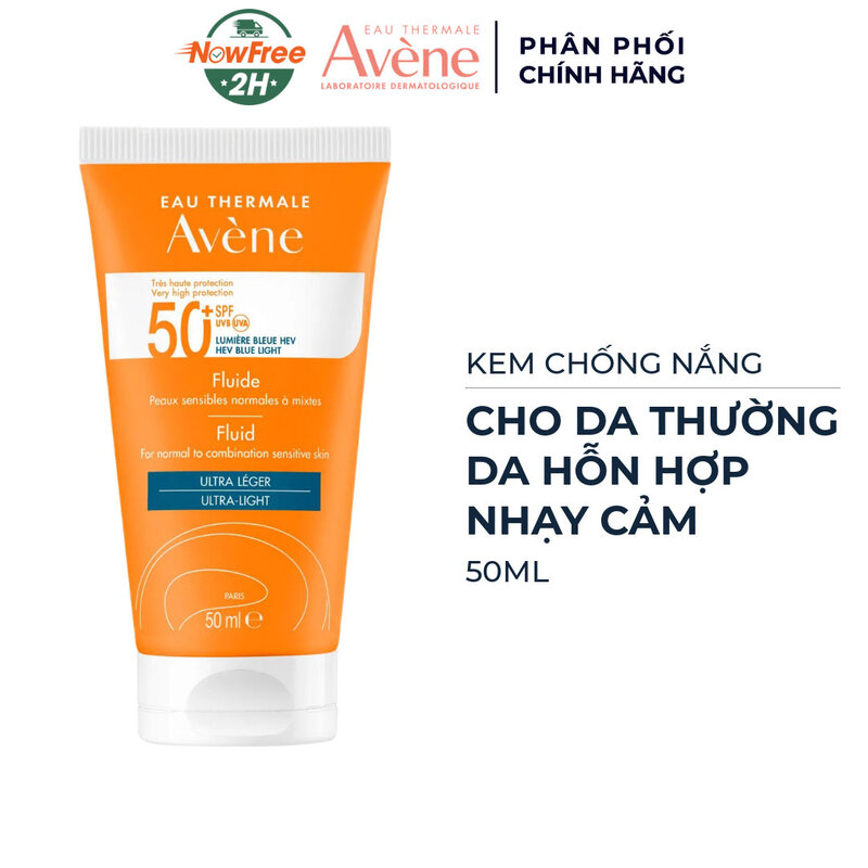 Kem Chống Nắng Avène Cho Da Thường, Hỗn Hợp & Nhạy Cảm 50ml