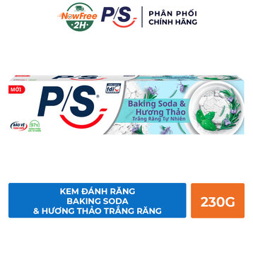Kem Đánh Răng P/S Baking Soda & Hương Thảo Trắng Răng 230g