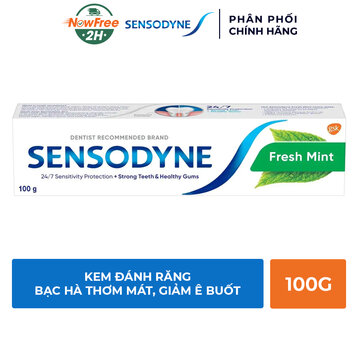 Kem Đánh Răng Sensodyne Fresh Mint Bạc Hà The Mát 100g