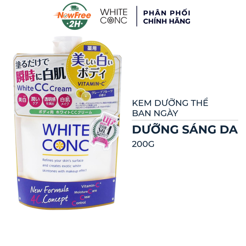 Kem Dưỡng Thể White Conc Làm Sáng Da Toàn Thân 200g