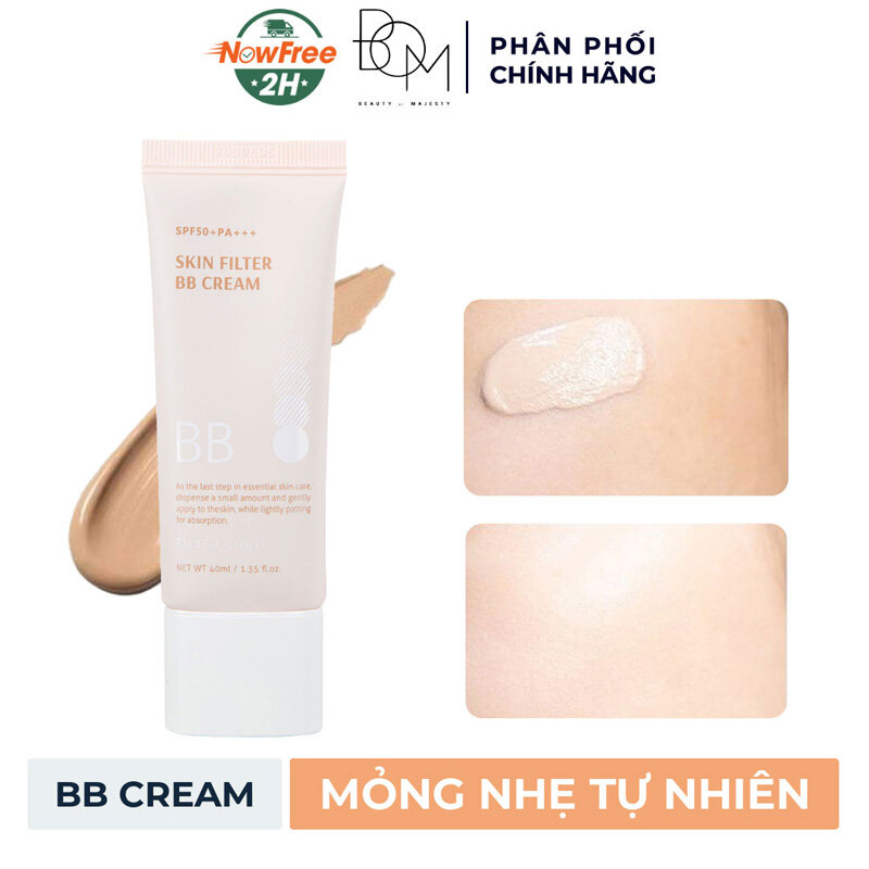 Kem Nền B.O.M Mỏng Nhẹ Tự Nhiên Lâu Trôi 40ml