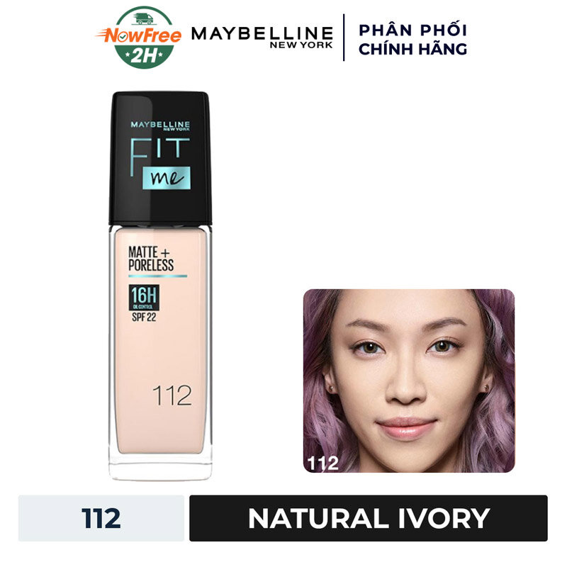 Kem Nền Maybelline Mịn Nhẹ Kiềm Dầu Chống Nắng #112 30ml