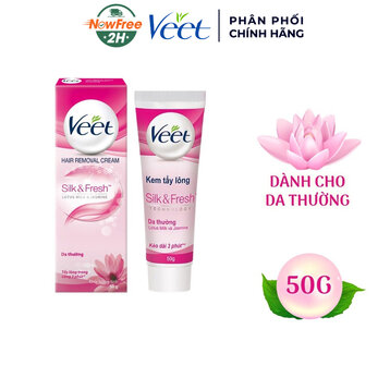 Kem Tẩy Lông Veet Silk & Fresh Dành Cho Da Thường 50g