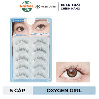 Lông Mi Giả Mlen Diary Gân Trong Suốt Oxygen Girl 5 Cặp