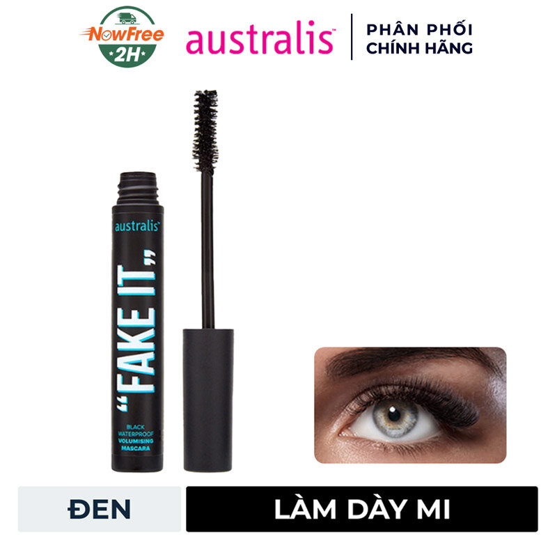 Mascara Australis Làm Dày Mi Chống Thấm Nước Lâu Trôi 6g