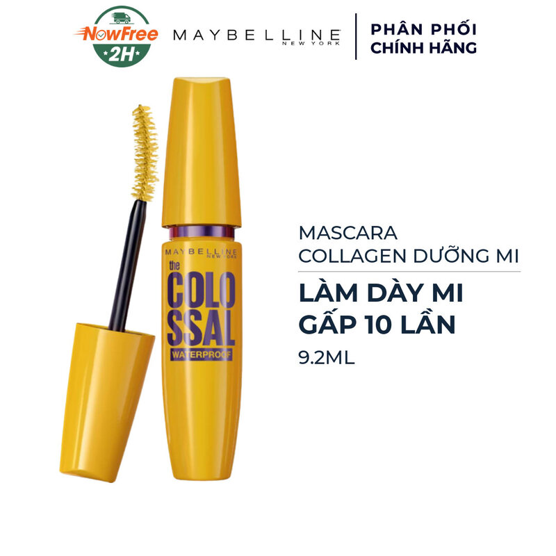 Mascara Maybelline Làm Dày Mi & Ngăn Rụng Mi Màu Đen 9.2ml