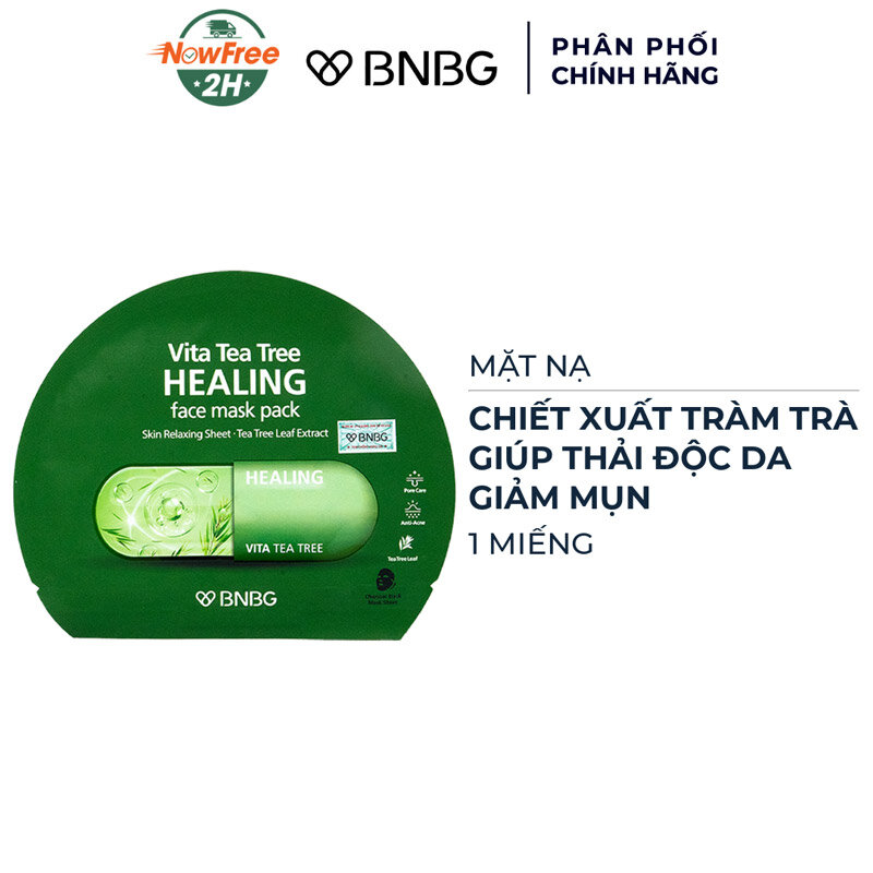 Mặt Nạ BNBG Tràm Trà Giúp Thải Độc Da, Giảm Mụn 30ml