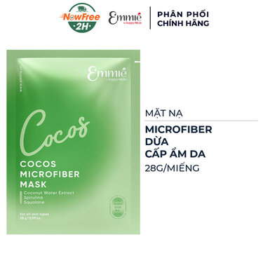 Mặt Nạ Emmié Microfiber Dừa Cấp Ẩm Da 28g