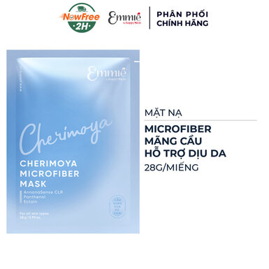 Mặt Nạ Emmié Microfiber Mãng Cầu Hỗ Trợ Dịu Da 28g