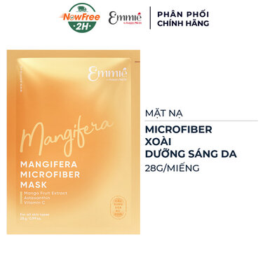 Mặt Nạ Emmié Microfiber Xoài Dưỡng Sáng Da 28g