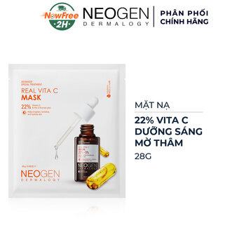 Mặt Nạ Neogen Dermalogy 22% Vita C Dưỡng Sáng, Mờ Thâm 28g