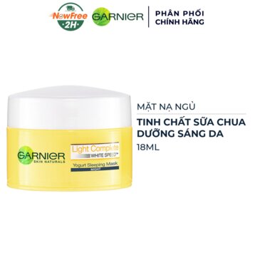 [Mini] Mặt Nạ Ngủ Garnier Dưỡng Đêm Tinh Chất Sữa Chua Sáng Da 18ml