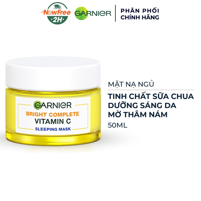 Mặt Nạ Ngủ Garnier Tinh Chất Sữa Chua Sáng Da Ban Đêm 50ml