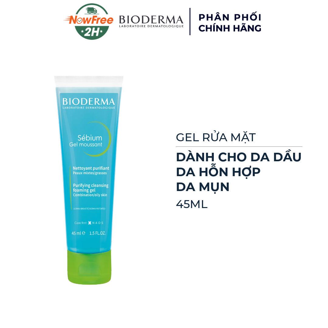 TẶNG: Gel Rửa Mặt Bioderma Dành Cho Da Dầu & Hỗn Hợp 45ml (SL có hạn)