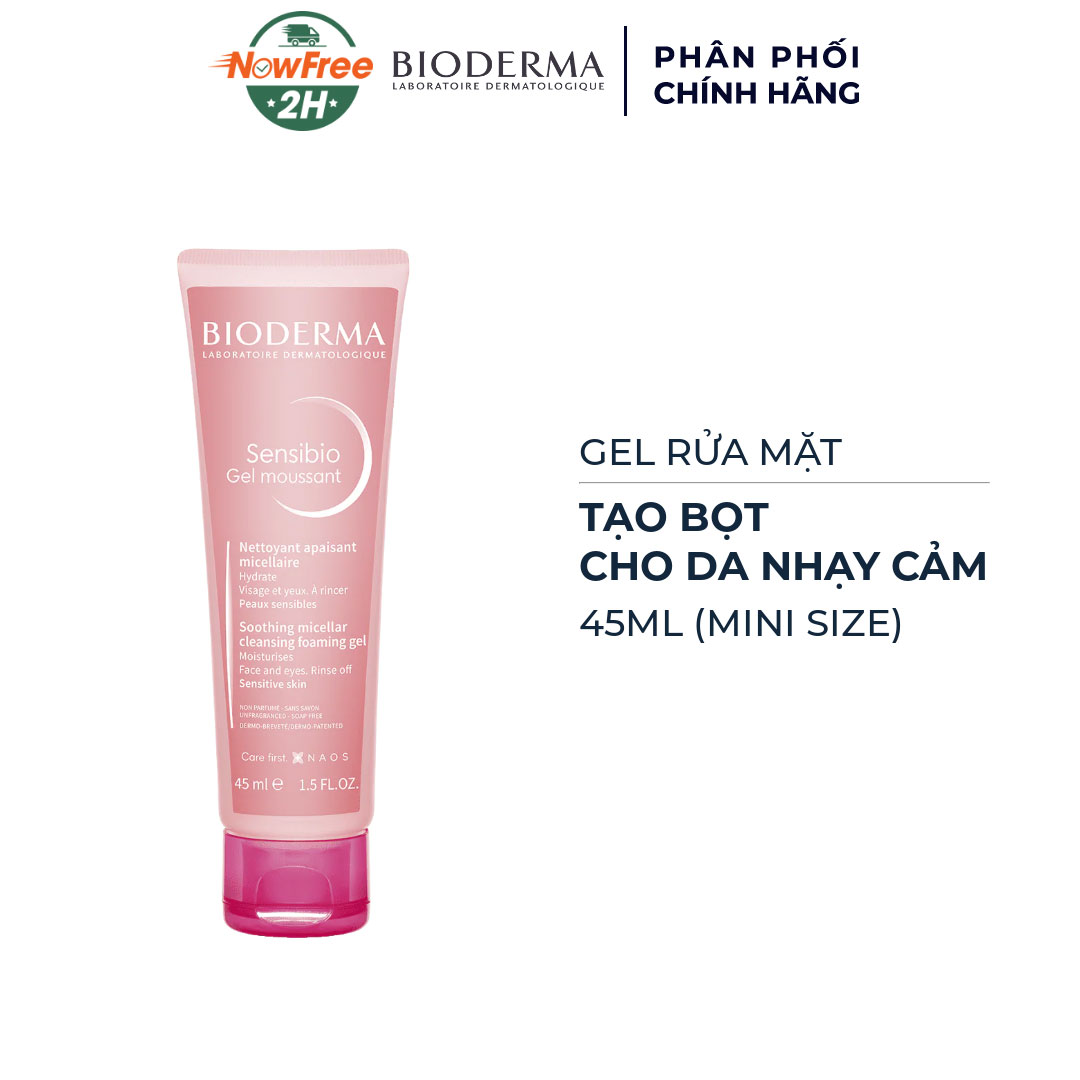 TẶNG: Gel Rửa Mặt Bioderma Tạo Bọt Cho Da Nhạy Cảm 45ml (SL có hạn)