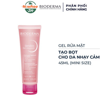 [Mini] Gel Rửa Mặt Bioderma Tạo Bọt Cho Da Nhạy Cảm 45ml