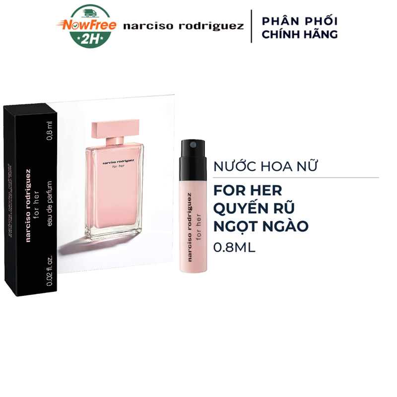 TẶNG: 01 Nước Hoa Sample 0.8ml Narciso For Her EDT(SL có hạn)