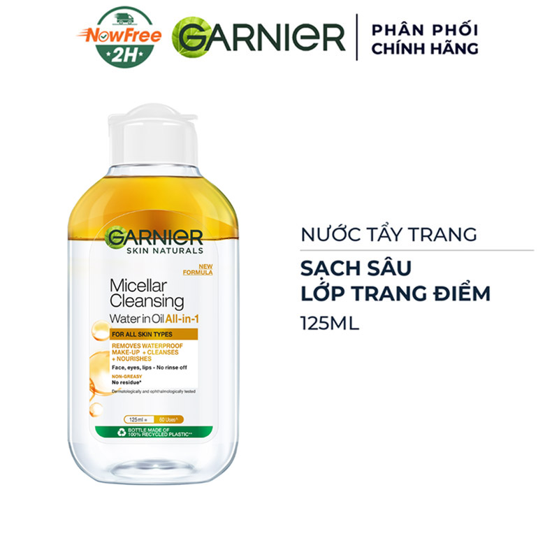 TẶNG:  Nước Tẩy Trang Garnier Làm Sạch Sâu Lớp Trang Điểm 125ml (SL có hạn)