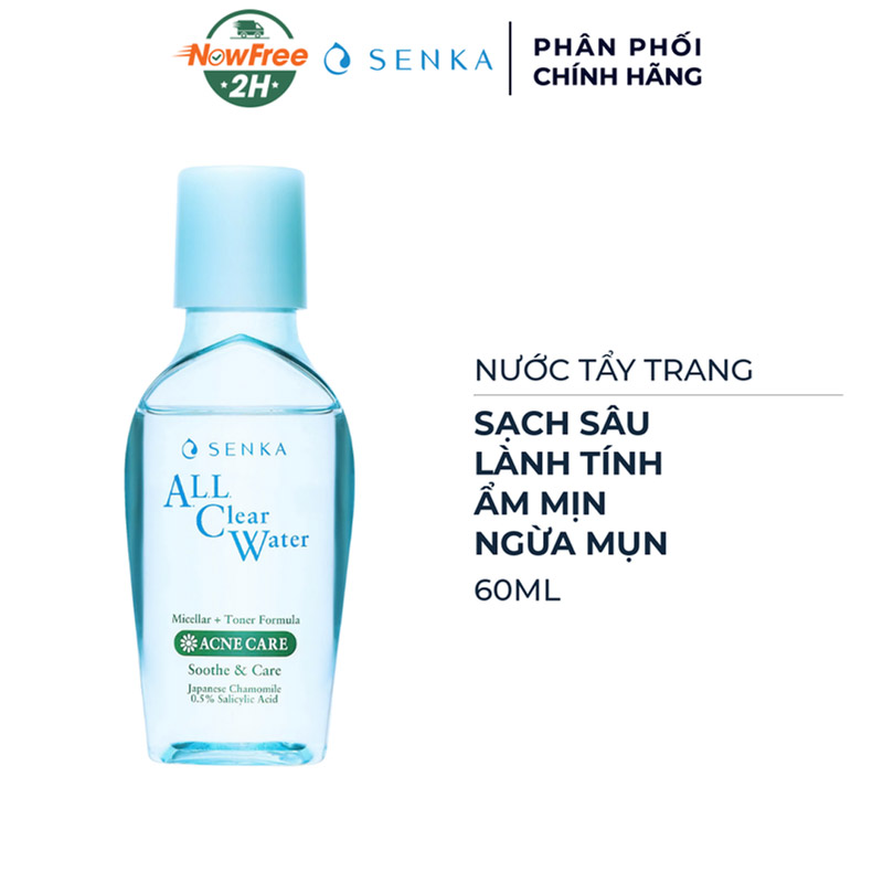 Tặng: Nước Tẩy Trang Senka Ngăn Ngừa Mụn 60ml trị giá 50K (SL có hạn)