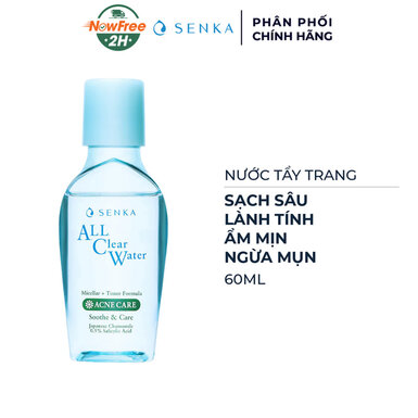 [Mini] Nước Tẩy Trang Senka Ngăn Ngừa Mụn 60ml