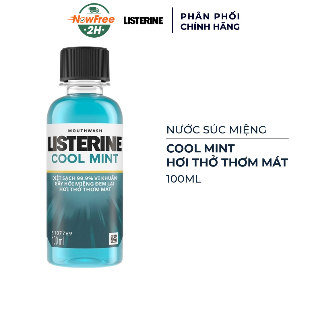 Tặng; Nước Súc Miệng Listerine Cool Mint 100ml (SL Có Hạn)