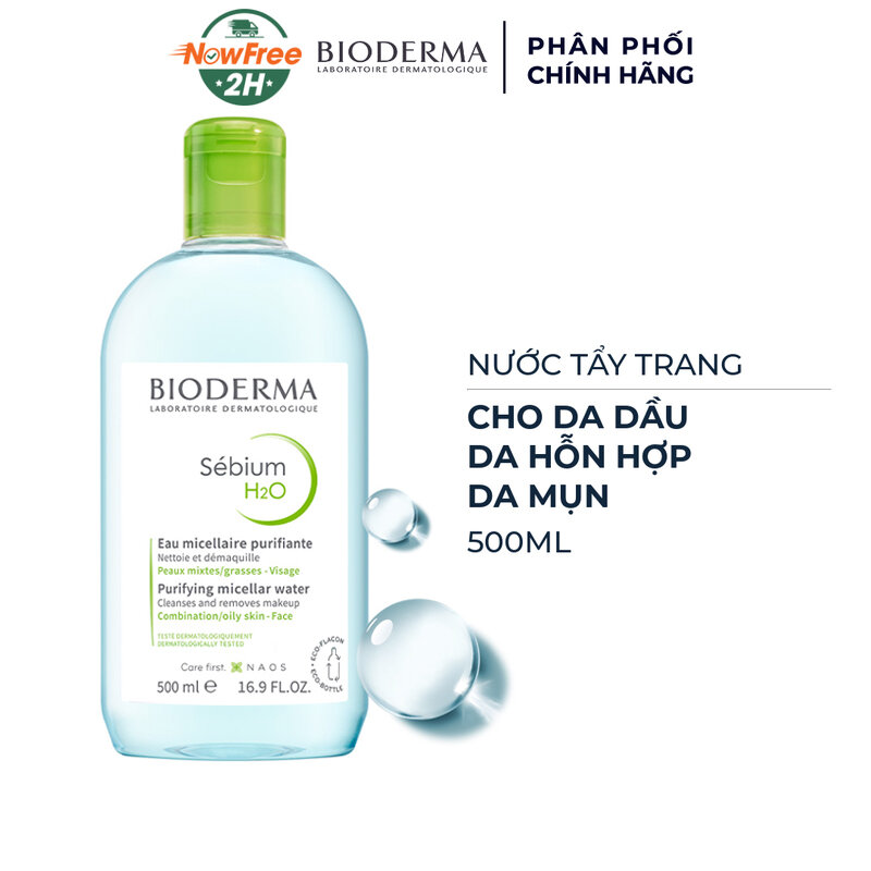 Nước Tẩy Trang Bioderma Dành Cho Da Dầu & Hỗn Hợp 500ml