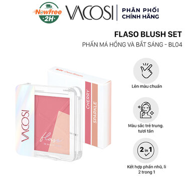 Phấn Má Hồng & Bắt Sáng Vacosi BL04 Cherry Blossom 8.3g