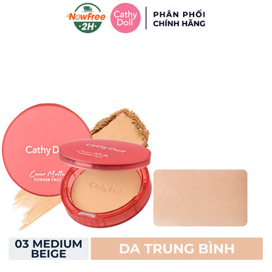 Phấn Nền Cathy Doll Mịn Lì 03 Medium Beige - Da Trung Bình 12g