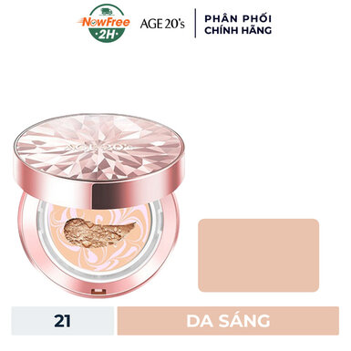 Phấn Nền Lạnh AGE 20's Kim Cương Hồng No.21 12.5g