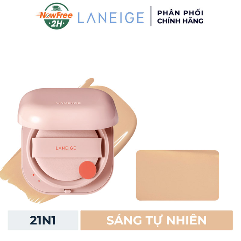 TẶNG: Phấn Nước Laneige Cho Lớp Nền Căng Bóng 50H #21N1 15g (SL có hạn)