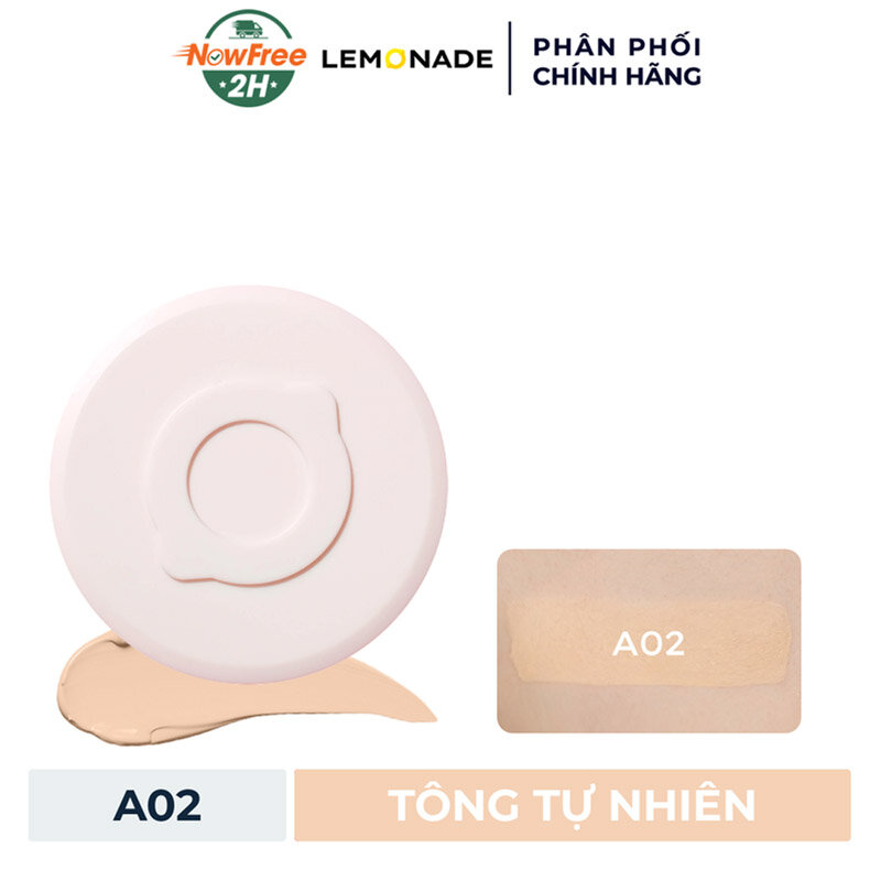 Phấn Nước Lemonade Kiềm Dầu A02 Tự Nhiên 15g (Vỏ Mới)