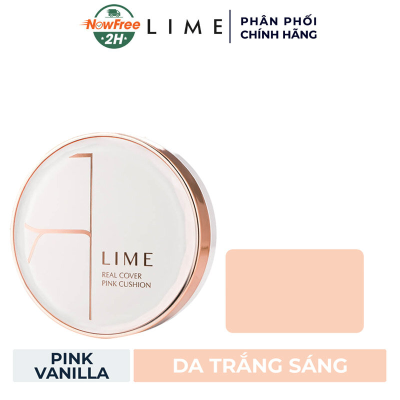 Phấn Nước Lime Kiềm Dầu No.10 Pink Vanilla Da Trắng Sáng 20g  