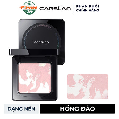 Phấn Phủ Carslan Dạng Nén Vỏ Đen Màu Hồng Đào 8g