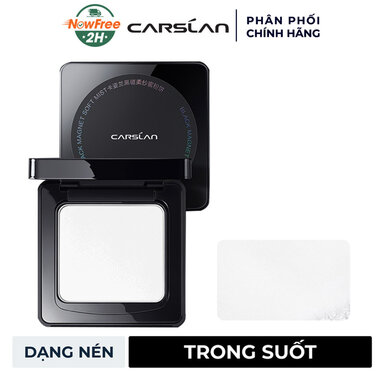 Phấn Phủ Carslan Dạng Nén Vỏ Đen Màu Trong Suốt 8g